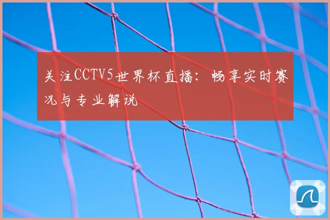 关注CCTV5世界杯直播：畅享实时赛况与专业解说